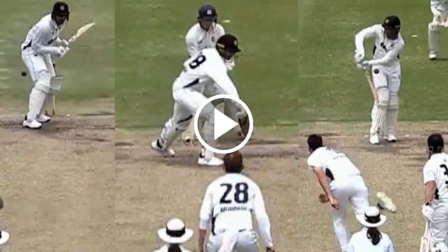Watch : Ashton Agar Shows Grit with One-Handed Batting Despite Shoulder Injury in Sheffield Shield