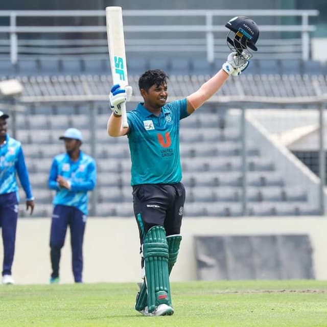 A swashbuckling 141 from Rony Talukder beats Prime Bank Cricket Club
