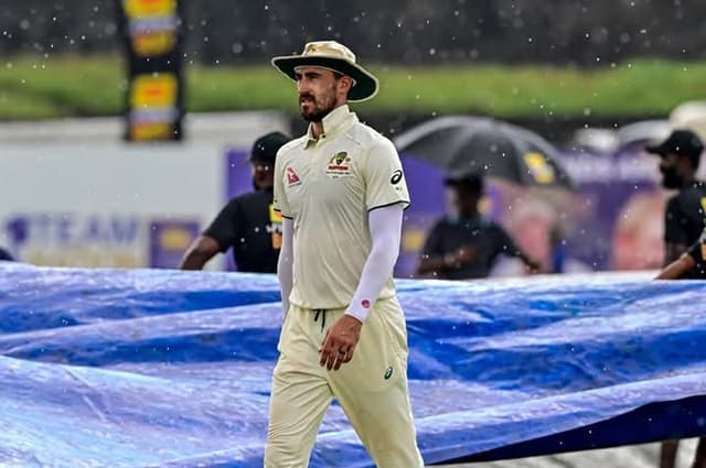 Rain dominates on day two, yet Australia on top in Galle