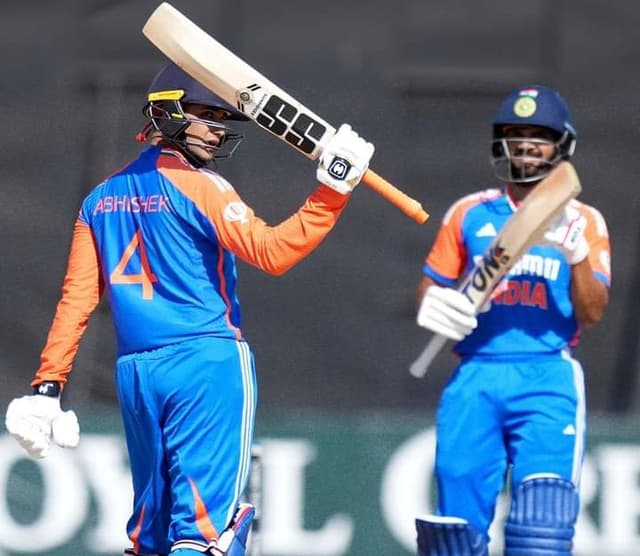 Abhishek Sharma's sensational hundred tears apart Zimbabwe