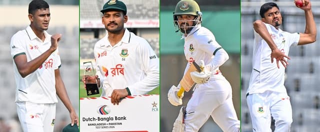 Bangladesh players climb ICC rankings after Mirpur Test victory