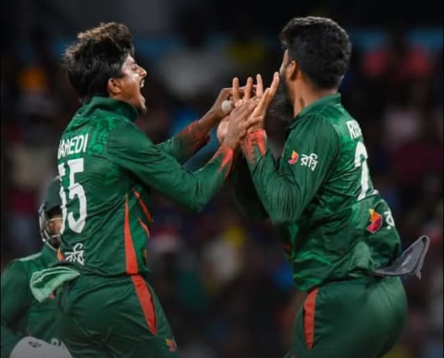 Hasan Mahmud's last over heroic guides Bangladesh to a narrow 7-run victory