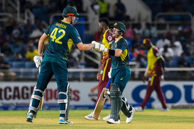 Inglis, Green slam fifties as Australia crush West Indies to go 2-0 up