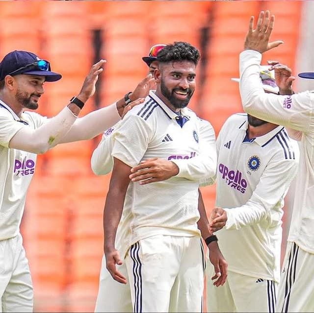Siraj, Rahul shine in India's dominating opening day in Ahmedabad