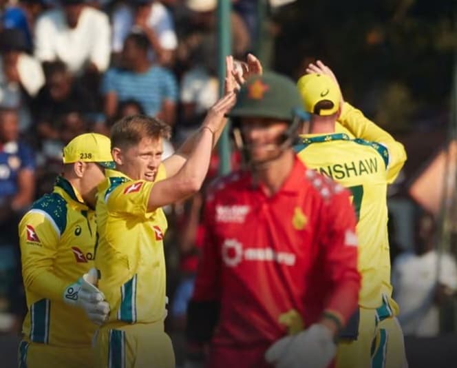 Renshaw's hundred and Ellis' five-for help Australia have a handy win over Zimbabwe