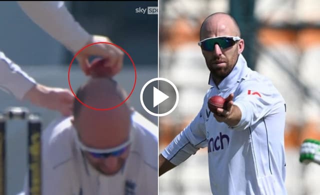 WATCH : Joe Root Shines Ball on Jack Leach's Bald Head Again ENGvPAK 2024