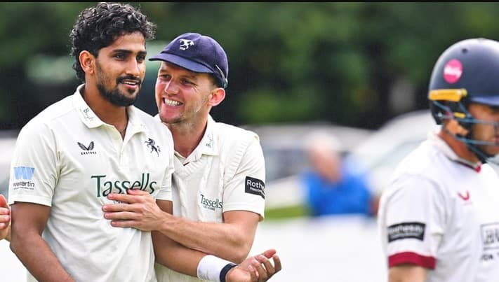 Khaled Ahmed takes three wickets for Kent against Gloucestershire