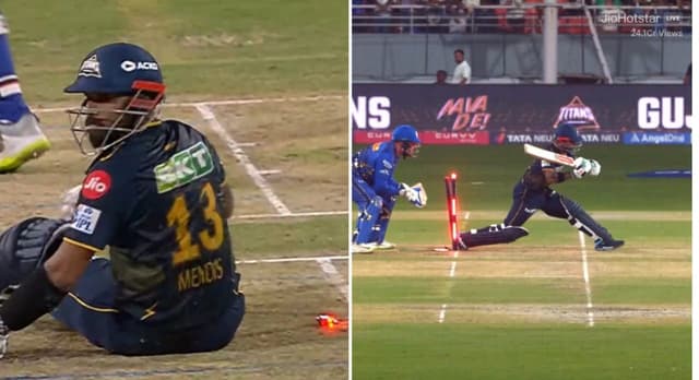 Watch: Kusal Mendis Gets Hit Wicket in IPL 2025 Eliminator vs Mumbai Indians