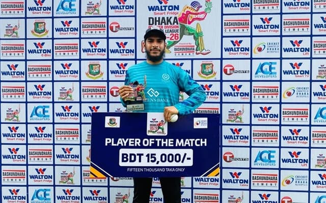Mrittunjoy’s six-wicket haul powers Mohammedan to crushing 10-wicket win