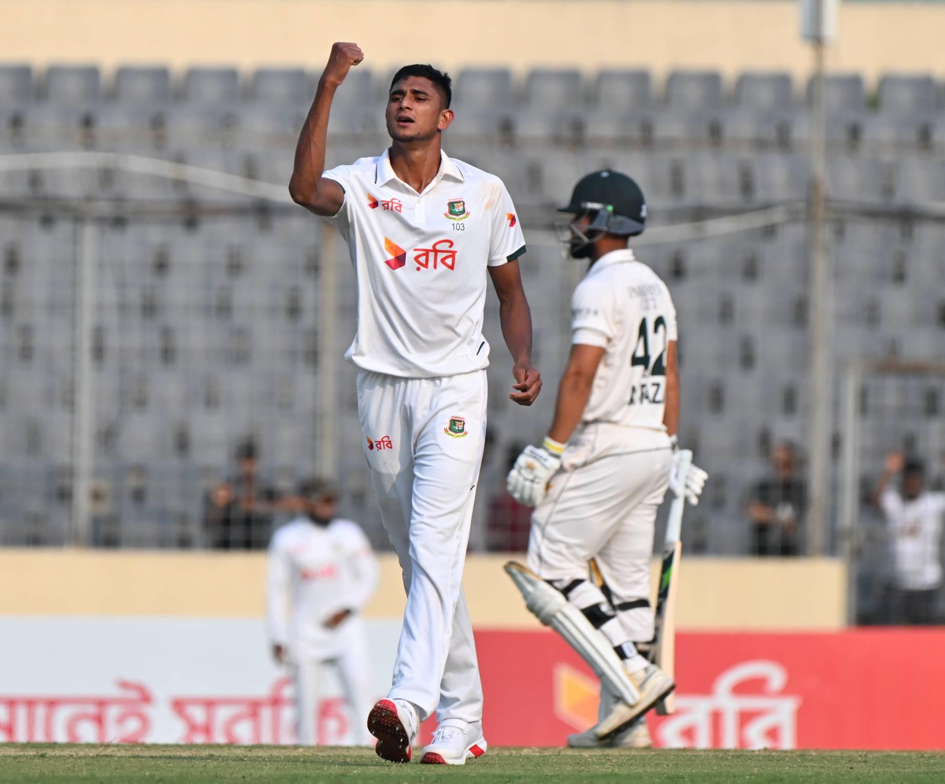Basit Ali compares Nahid Rana to Pakistan pace legends after Mirpur Test