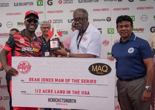 Sherfane Rutherford wins four awards in one night including 1/2 acre land in USA