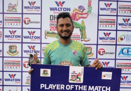Shykat Ali’s 88* powers Dhaka Leopards to 6-wicket win over Gulsan in DPL