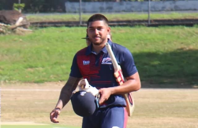 Samoa’s Darius Visser breaks T20I record for most runs in an over with 39-run blitz
